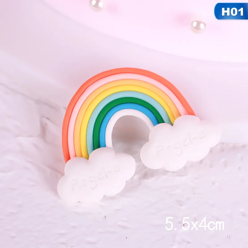 Rainbow Cloud Cake Topper Unique Cupcake Wrapper Wedding Party Birthday Decor Birthday Party Wedding Favor Supplies