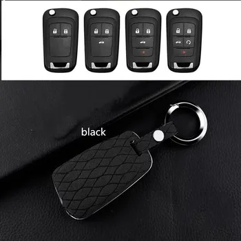

fold Car Key Case Keychain Cover Galvanized Alloy for Cruze Aveo Trax Opel Astra Corsa Meriva Zafira Antara J Key Protection