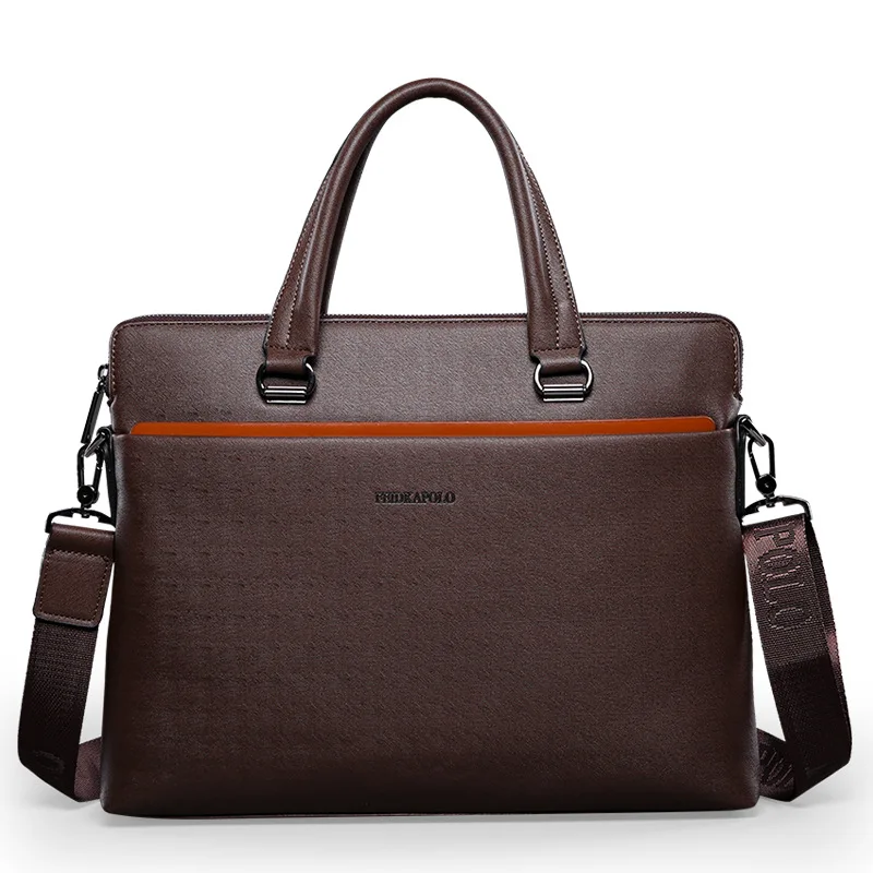 

2019 New Style MEN'S Real-leather Bag Men Business Casual Bag Horizontal And Vertical-Hand Shoulder Leather Bag