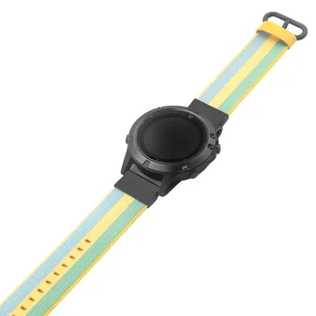 

40# Woven Nylon Strap Replacement Quick Release Easy Fit Band For Garmin Fenix 5 Adjustable Strap Smartwatch Accessories