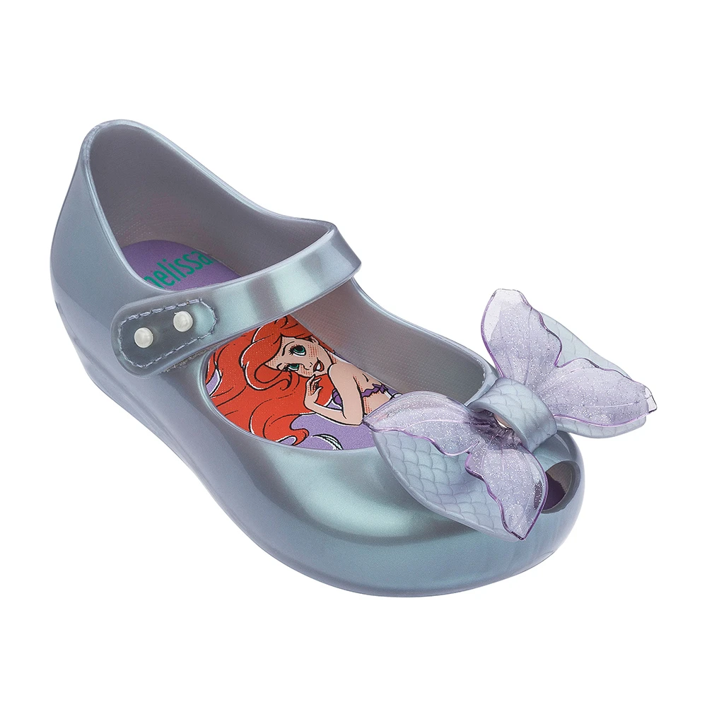Mini Melissa Ultragirl+ маленькая Русалочка; прозрачная обувь для девочек; сандалии; Новинка года; детская обувь; мягкие Нескользящие сандалии Melissa для детей - Цвет: Синий