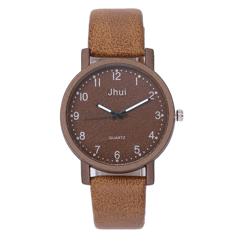 

Quartz watch women JHUI Women's Casual geneva watch Leather Band Newv Strap Watch Analog Wrist Watch montre femme reloj mujer