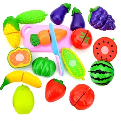 Ensemble de petits jouets pour enfants, fruits et légumes frais, coupe, amusant, Simulation de cuisine, costume alimentaire, apprentissage préscolaire, 2022 
