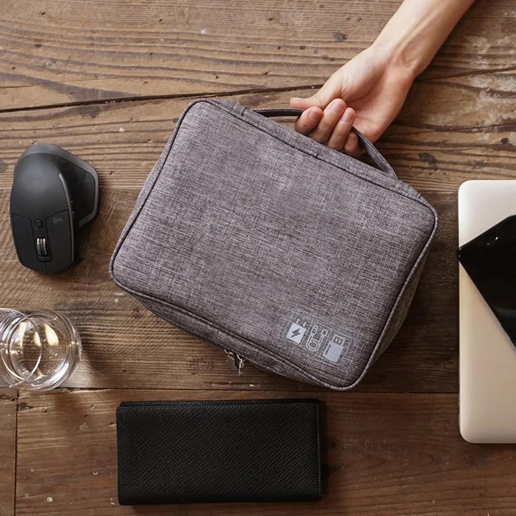 

Electronic Accessories Cases Organizer Travel Cable Organizer Storage Pouch USB Drive Charger Power Bank Memory Card Case