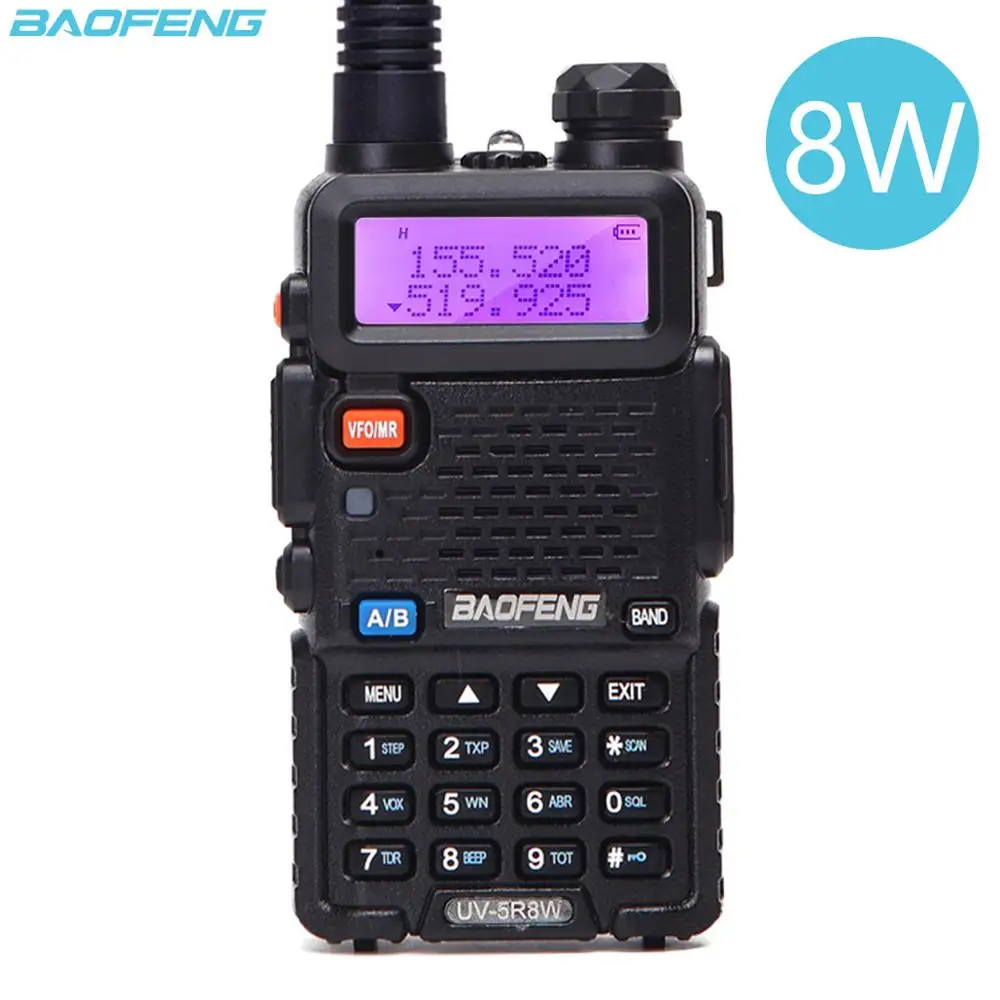 VHF Walkie-Talkie Two-Way-Radio Amateur Baofeng Uv Dual-Band Portable 5R 10KM UHF 8W