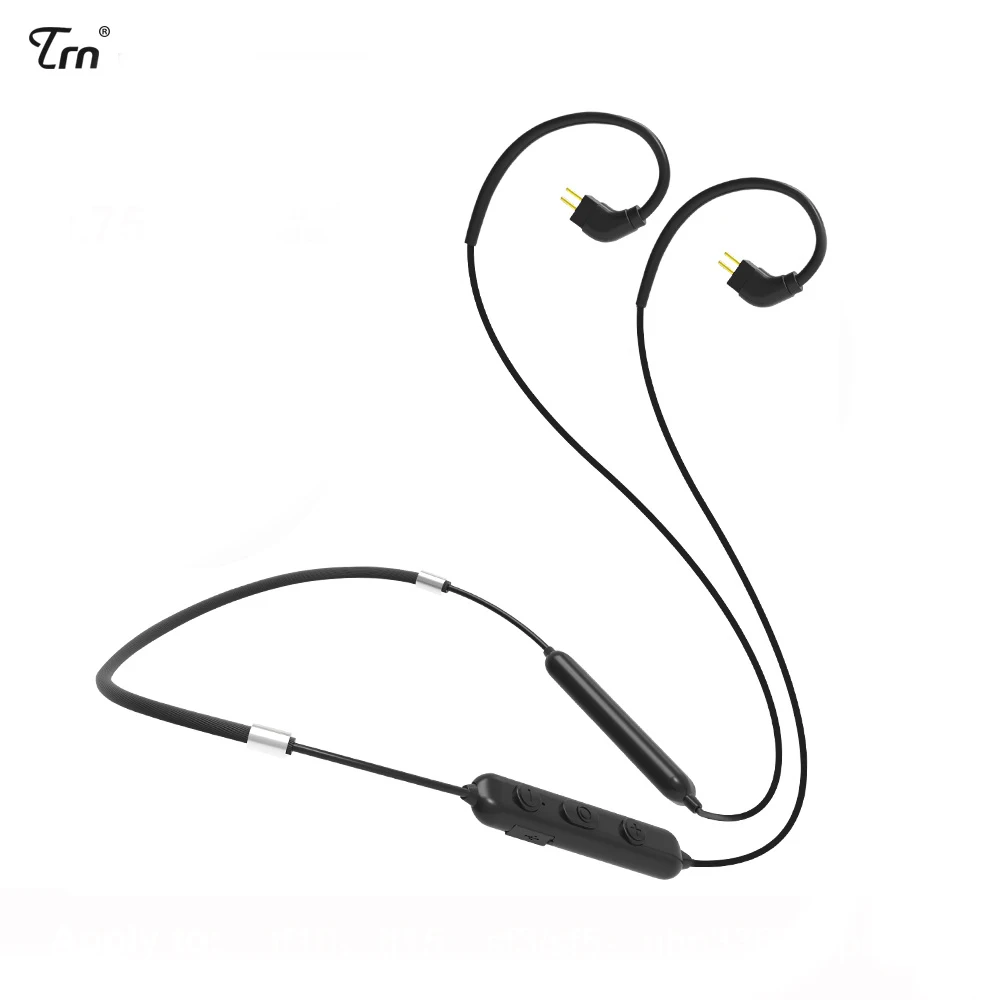 TRN BT10 беспроводной Bluetooth 4 2 APT X Сменный кабель для наушников 2pin 0 75 мм AS10 ZS10 ZSR ES4 ZST CCA