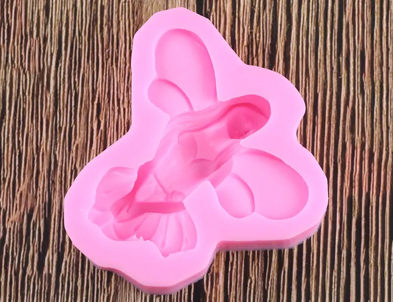 3D Цветочная фея силиконовая форма DIY вечерние инструменты для украшения торта помадка шоколадная мастика Форма Смола Глиняное мыло формы