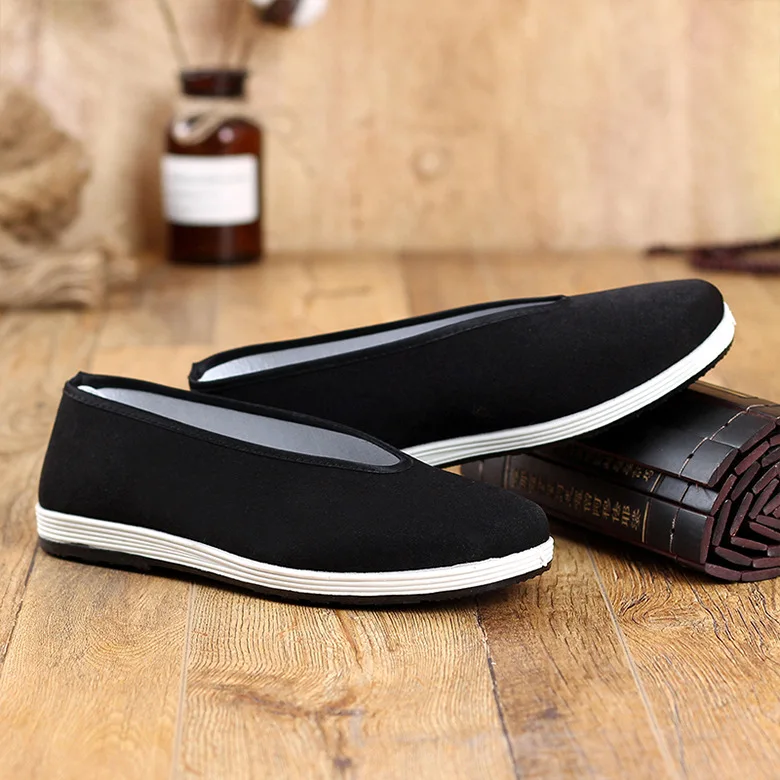 

New Style Old Beijing Cloth Shoes Men's Anti-slip Breathable Work Shoes Middle-aged Walking Casual round Mouth Strong Cloth Sole