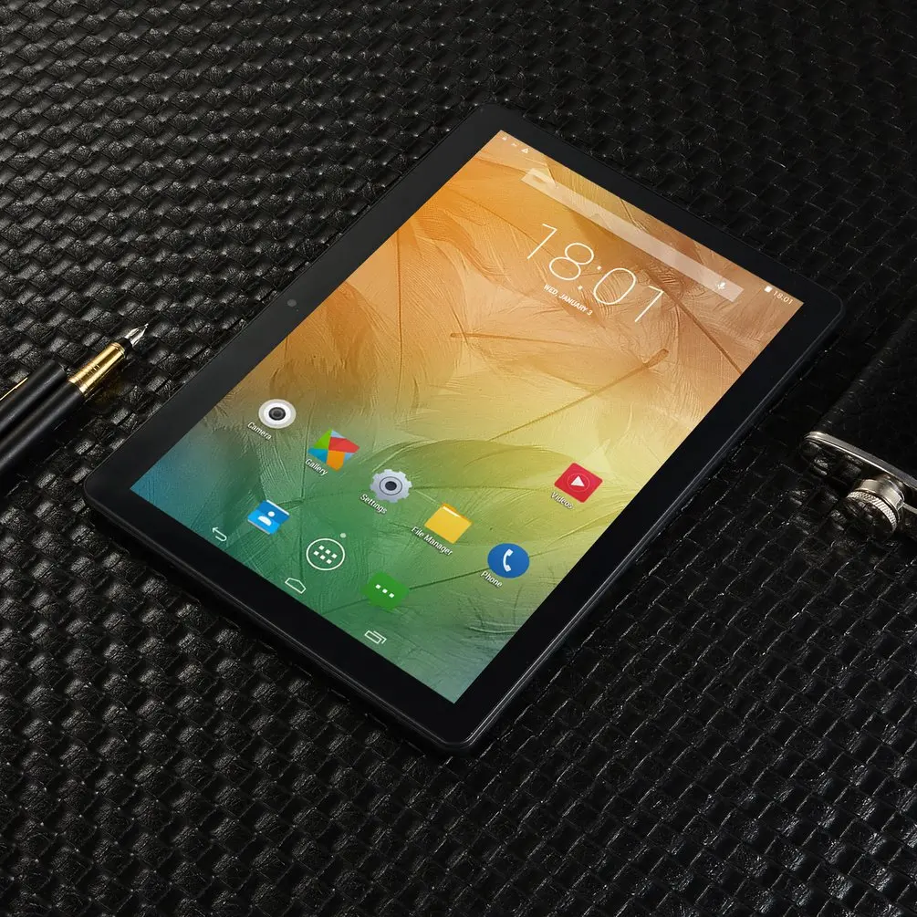KT107 Round Hole Tablet 10.1 Inch HD Large Screen Android 8.10 Version Fashion Portable Tablet 8G+6