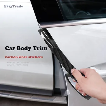 

Carbon Fiber on Car Stickers Door Bumper Trunk Decoration Car Body Trim For Mazda 2 3 6 Cx-5 2012- 2017 Accessories