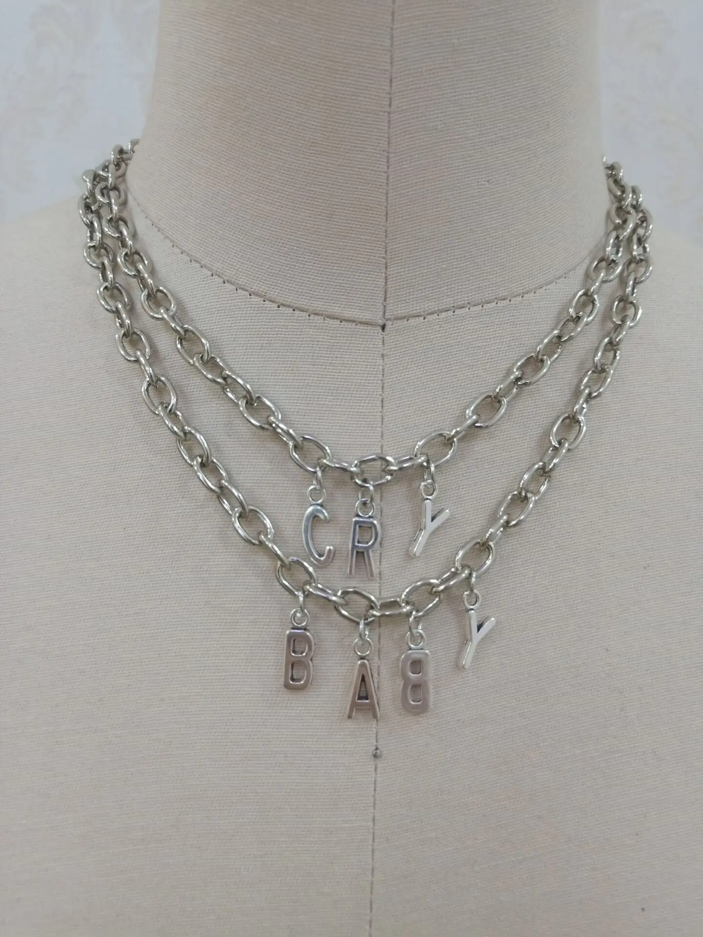 Trendy Set Jewelry Gothic Letter Name Necklace Collar Crybaby Chocker Necklace Initial Double Layer Punk Necklace For Women Necklace Aliexpress Trendy Set Jewelry Gothic Letter Name Necklace Collar Crybaby Chocker Necklace Initial Double Layer Punk Necklace For Women Necklace Aliexpress