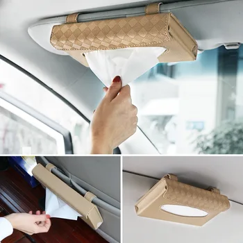

Car tissue bag sunshade seat back hanging type car tissue box tissue bag paper extraction box