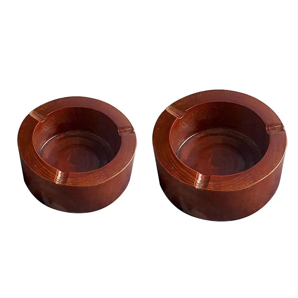 Solid Wooden Ashtray Handmade Unique Ashtray Jewelry Small Object Storage Box For MenAshtrays