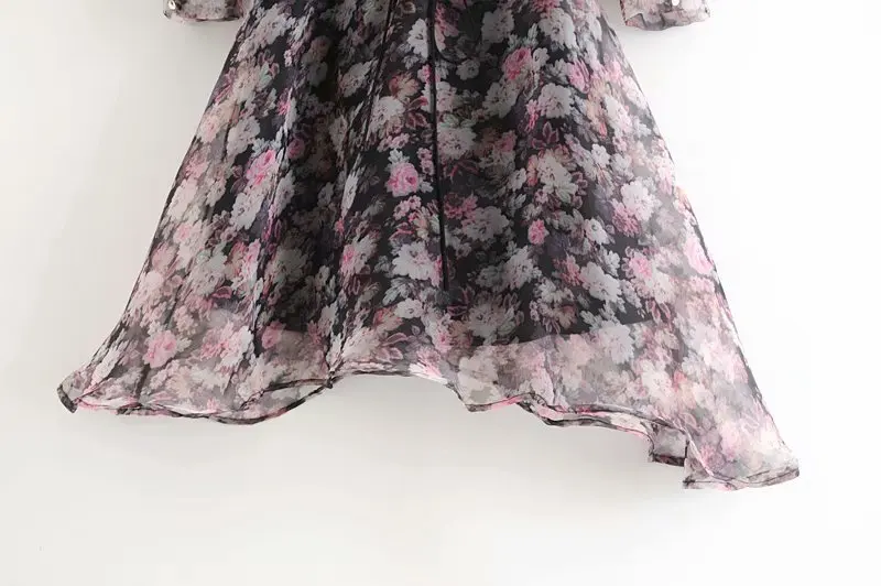 Faye baby doll/платье для женщин; Новинка года; модное мини-платье феи с короткими пышными рукавами и принтом с подкладкой; женские платья; Прямая поставка