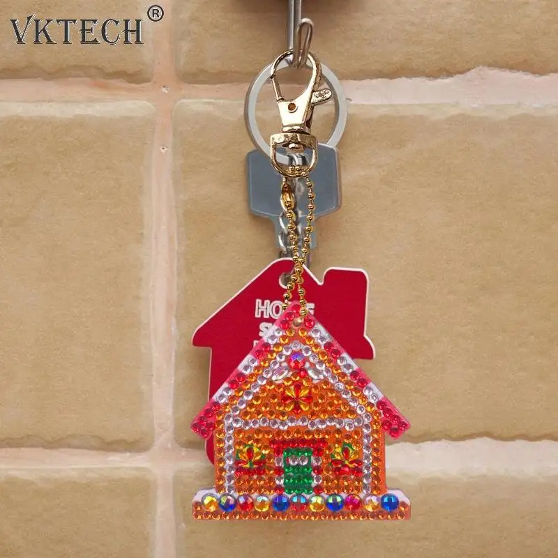 4 шт. DIY полный дрель специальная форма алмазная картина брелок Рождественская елка Лось брелок вышивка крестиком Рождественский подарок