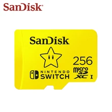 SanDisk-tarjeta Micro SD 256GB, tarjeta de memoria de UHS-I SDXC de 128GB para Nintendo Switch TF, tarjeta Flash de hasta 100 MB/s