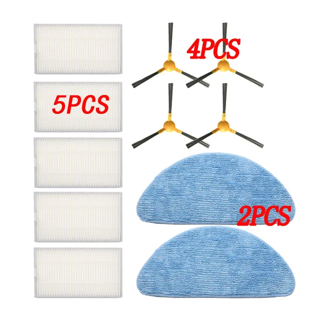 Roller Brush Side brush HEPA Filter For Proscenic 800T Liectroux C30B  Filter robot vacuum cleaner parts MopS Set Lavender