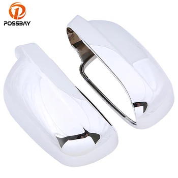 

POSSBAY Chrome Rearview Mirror Cap for VW Jetta MK4 1999-2005 Front Door Exterior Wind Rear View Mirror Cover Shell for VW Golf