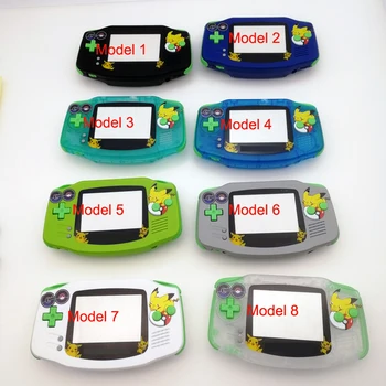 

HOT Newest Pokeman Pika-chu GO Series Case cover For Nintendo GameBoy Advance GBA console Housing shell