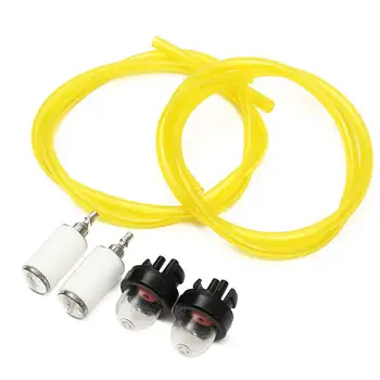 

1.8Ft Tygon Fuel Lines Filter Snap In Primer Bulb Chain Saw Hose Fuel Filter For Poulan Craftsman Trimmer Brush Cutter