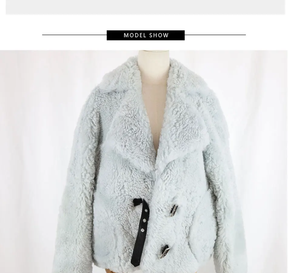 white bubble coat Winter Real Wool Lambskin Jacket Woman Double Faced Fur Coat Lady High Collar Shearling Fur Warm Outerwear Genuine Fur Leather J down coat women