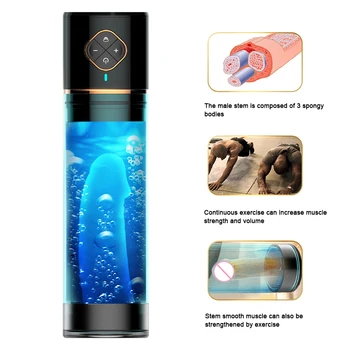 Enlargement Vacuum Pump Water Bath Penis Electric Male Masturbator Cup Penis Delay Training with Spa Sex Machine For Man toys 18 2