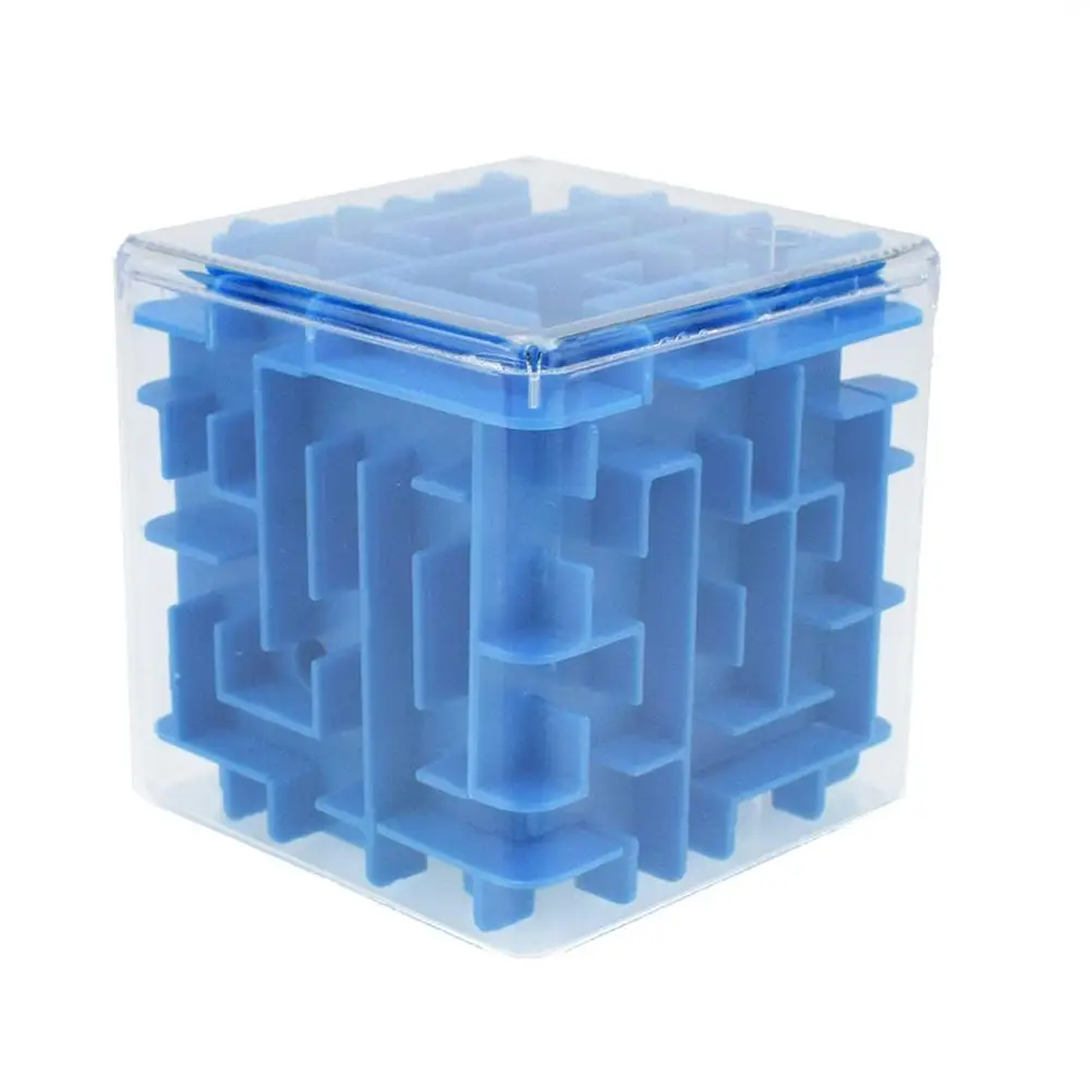 3D Cube Puzzle Maze Steel Ball Game Toys Case Box Fun Brain Game Toys For Children Intelligent Improve Hands-on/Balance Ability