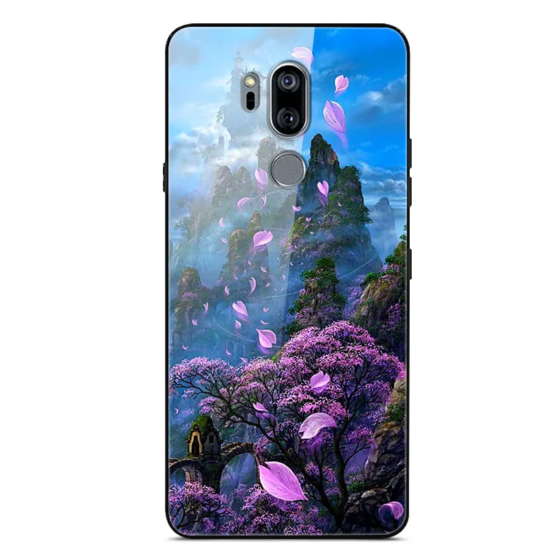 28 Для LG G7 ThinQ чехол закаленного стекла задняя твердая Крышка для Funda LG G7 ThinQ G710 чехол для телефона бампер для LG G7 ThinQ крышка G7+ 6,1" - Цвет: 28