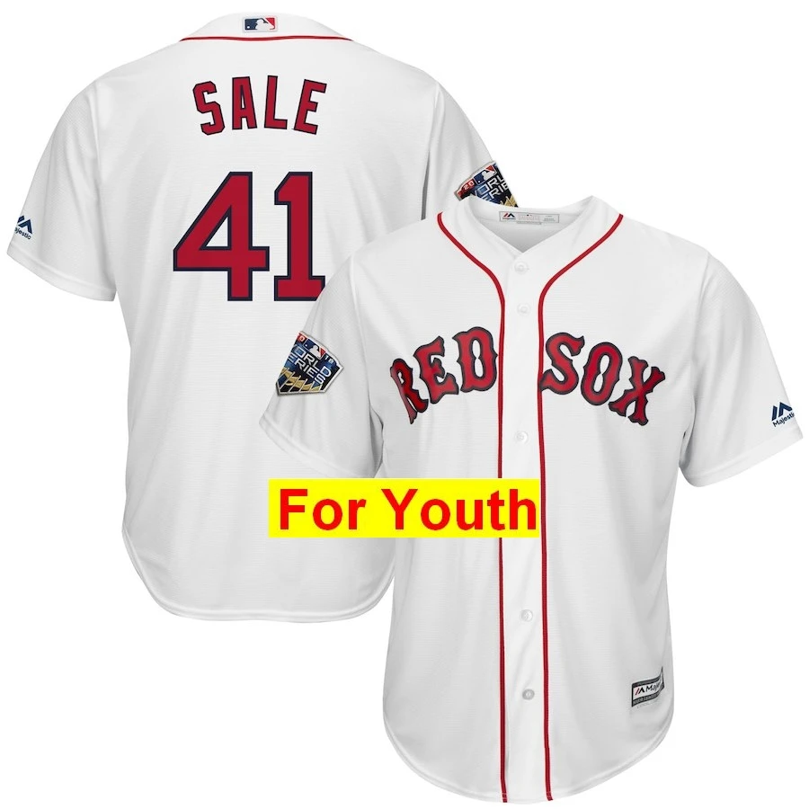 Youth Xander Bogaerts Boston David Ortiz Mookie Betts Andrew Benintendi Chris Sale David Price Jersey Bradley Jr World - Цвет: Youth