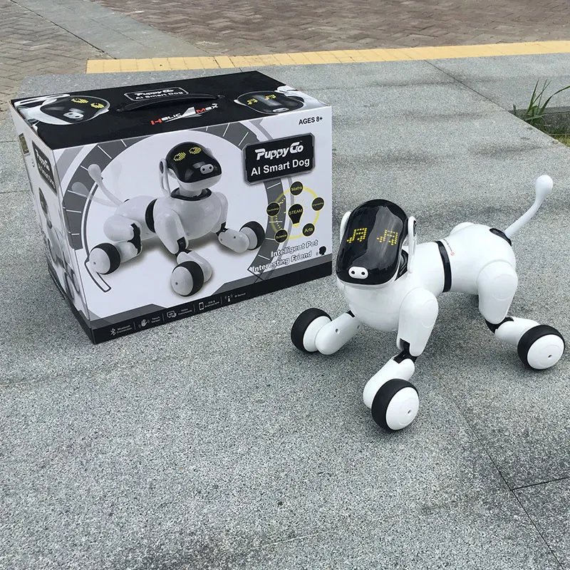 

HeLICMaxAI Electronic Pet Smart Robot Dog Mobile APP Operation Bluetooth Connection Speaker Multi-Function Birthday Gift
