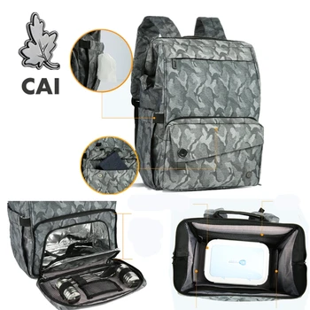

CAI Functional Picnic Lunch Bags Military Travel Heat Insulation High Capacity Camouflage Food Dinner Bag for Women Men