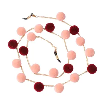 

1PC Metal Pompon Ball Eyeglass Chain Eyewears Sunglasses Reading Glasses Chain Cord Holder Neck Strap Rope
