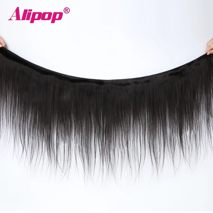 Alipop прямые волосы Реми пучок s Связки малайзийских волос натуральные волосы для наращивания плетение 3 4 пучка предложения 10-28 дюймов