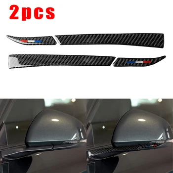 

2*Carbon Fiber Rearview Side Mirror Trim Decal Sticker For Ford Mustang 2015-up Brand New And High Quality