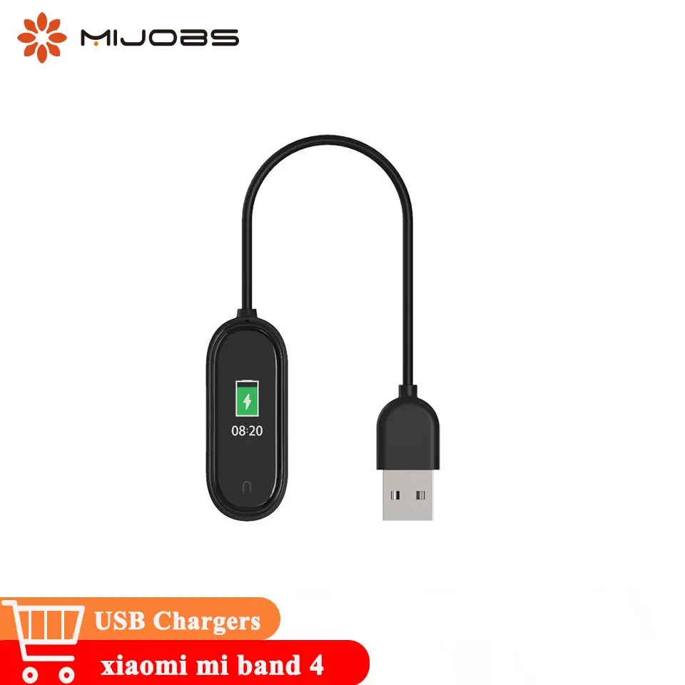 

Mijobs USB charging dock cable for xiaomi mi band 4 smart bracelet charger adapter for miband smart wristband accessories