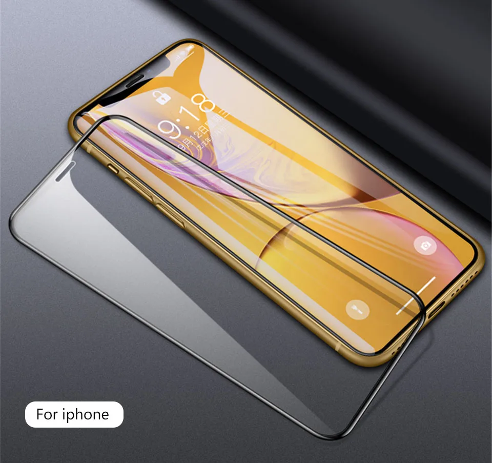 20D полное покрытие закаленное стекло для iPhone 11 Pro MAX Защита экрана для iPhone X XR XS 6 6s 7 8 Plus 11 Pro MAX стеклянная пленка