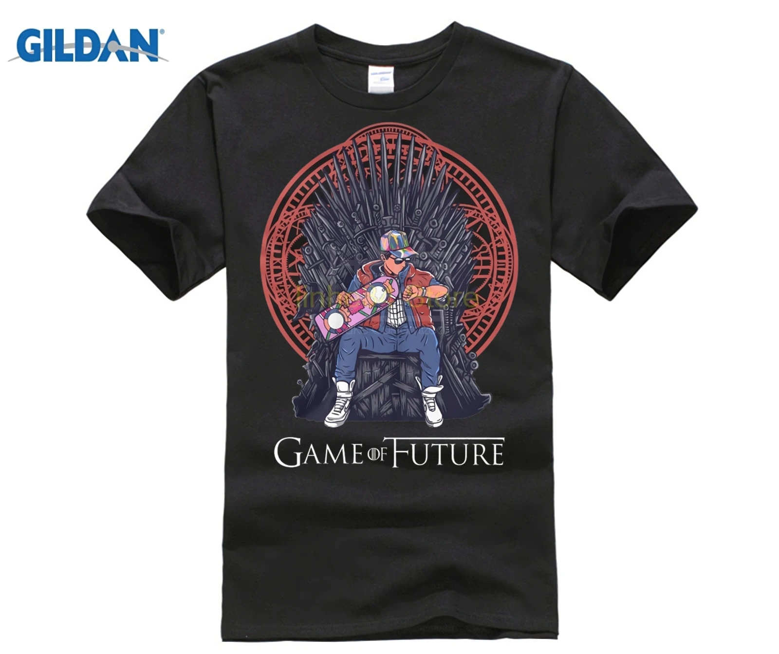 

Game Of Thrones Future T Shirt Back To The Future Iron Throne Stark Jon Snow GOT