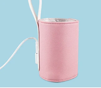 Сумка для подогрева бутылочек для молока, бутылочка для кормления, usb зарядка, портативная и убедительная для домашнего отдыха и путешествий - Цвет: Pink without USB