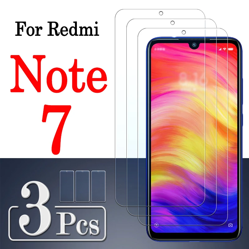Купить Защитное стекло для xiaomi redmi note7 note 7 3 шт.  Мобильные телефоны и аксессуары | Бамперы (4000523840708)