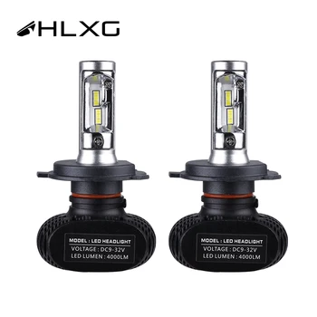 

1 pair HLXG LED Lamps CSP Chips Super LED 8000LM 50W 6000K H4 Car Headlight Bulbs Auto Lampada Car Accessories Turbo LED IP68