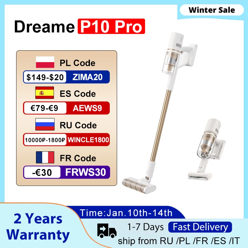  Беспроводной ручной пылесос Dreame P10 Pro, 22 кПа, бытовая техника, светодиодный дисплей, пылесборник, напольный ковровый аспиратор для дома 