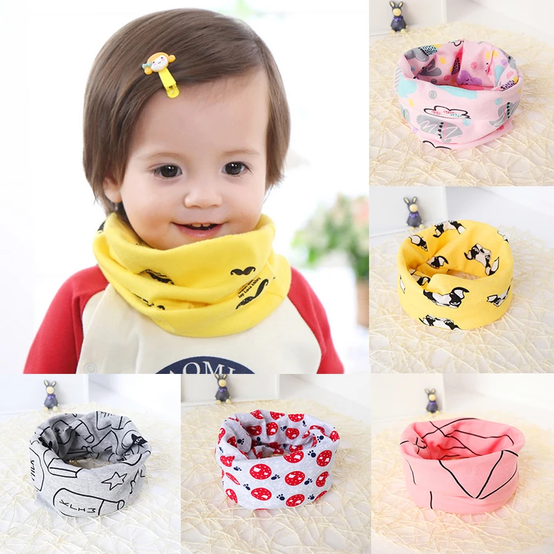 

Autumn and winter warm fashion Korean baby bib baby cotton scarf boys and girls trendy children's head scarf kids scarf