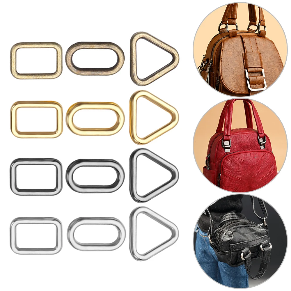 20PCS 4mm Mini Oval/Square/Triangle Doll Bag Buckle DIY Doll Ultra-small Luggage Clothes Shoes Hardware Parts Accessories plush doll accessories doll clothes accessories doll accessories
