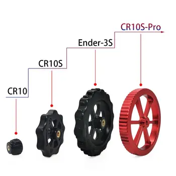 

4pcs/set Stainless Steel Red M4 Twist Leveling Nut for Creality 3D Printer R2JA