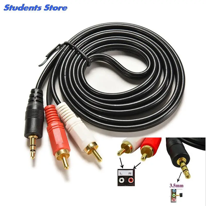JETTING 1.5m 5 ft Y 3.5mm Audio Jack Plug 1 Male to Dual 2 RCA Adapter Cable Stereo PC Splitter | Электроника