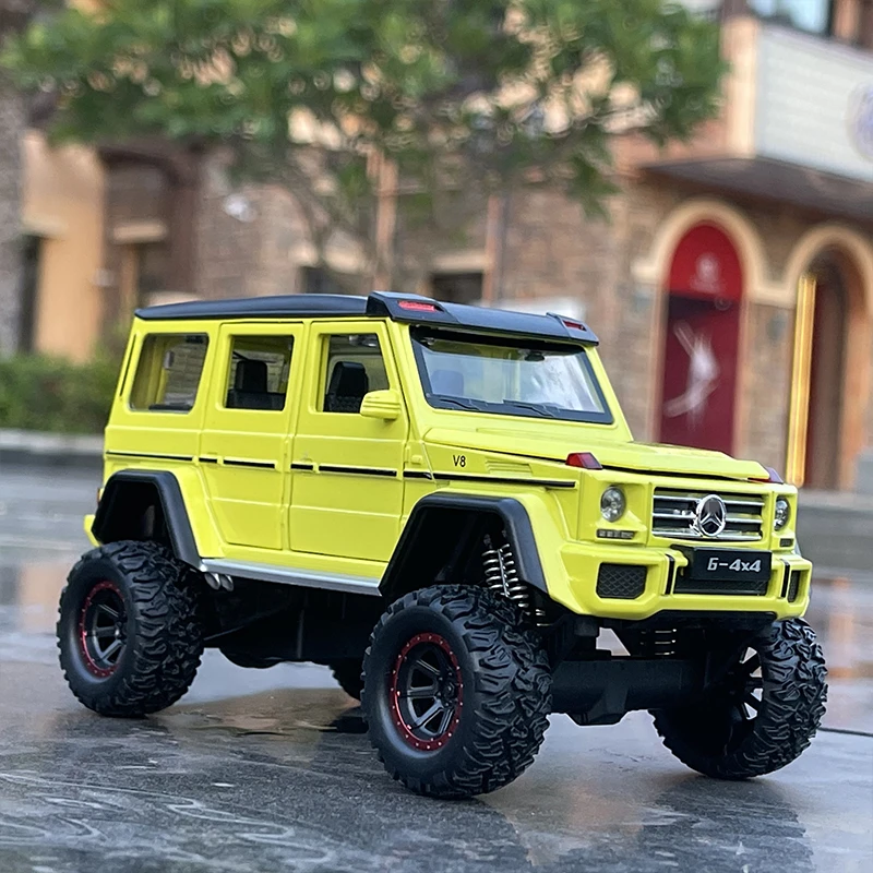 

Модель автомобиля G500 G65 G63 4*4 из сплава, модель литая металлическая внедорожника, модель автомобиля, имитация звука и света, детская игрушка в подарок, 1/32