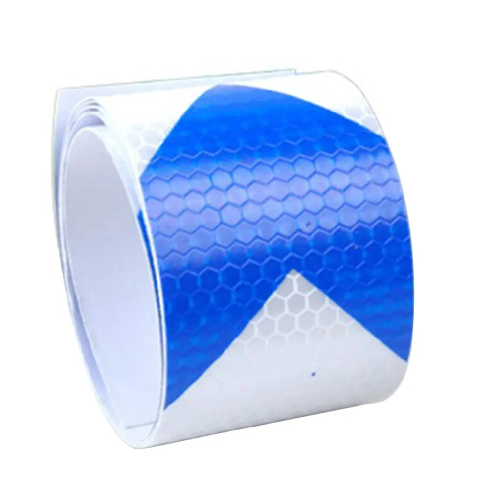 

NEW 5CM Width Long Self-adhesive PVC Reflective Safety Warning Tape Road Traffic Construction Site Reflective Arrow 45M 3M