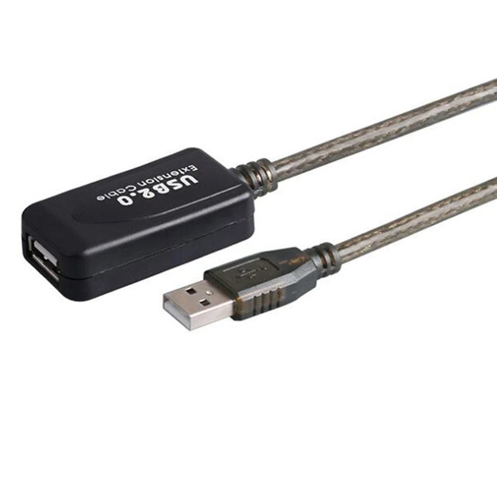 활성 USB 2.0 연장 케이블 20M/15M/3M/5M/10M USB 2.0 연장기 USB 리피터 연장 코드(부스터 포함) USB 남성-여성
