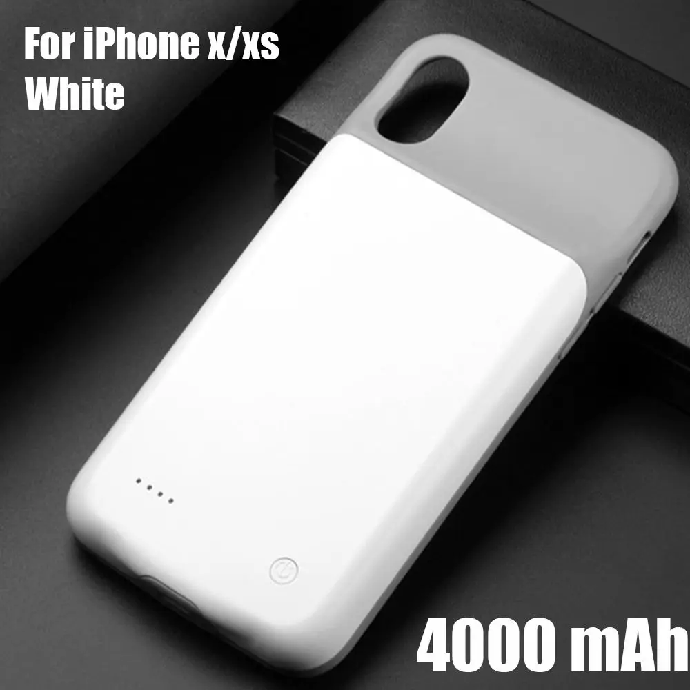 For iPhone x xs Чехол для зарядного устройства HORUG для iPhone x, xr, xs, MAX, чехол для аккумулятора, внешний аккумулятор, чехол для зарядки s, зарядное устройство, ультра тонкий внешний чехол - Цвет: For iPhone x xs