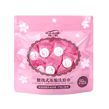 

Expandable Tissue Portable Travel Non-woven Disposable Outdoor Facial Cleaning Sports Mask Compressed Towel Magic Mini Makeup